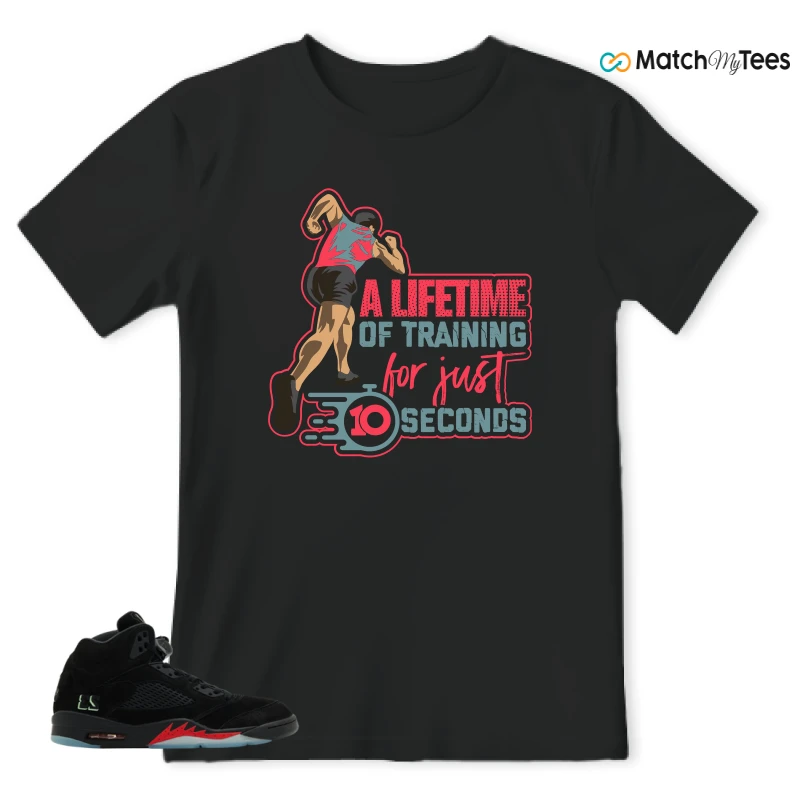 NIKE AIR JORDAN 5 RETRO HALLOWEEN SNEAKER Matching Tees t-shirt
