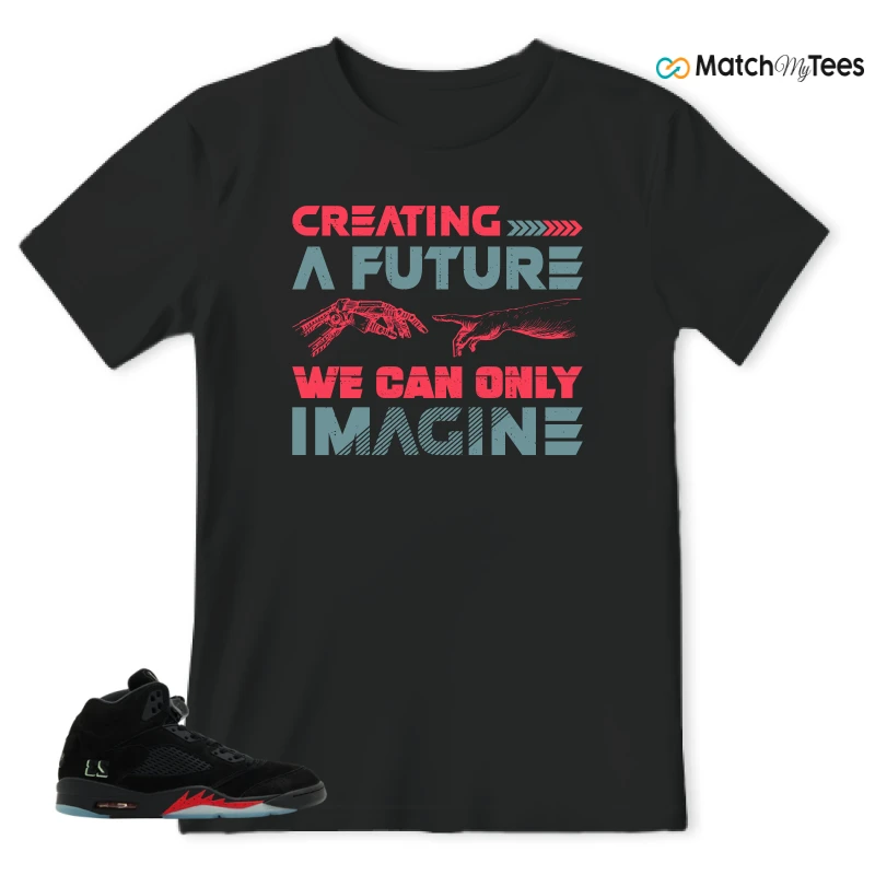 NIKE AIR JORDAN 5 RETRO HALLOWEEN SNEAKER Matching Tees t-shirt