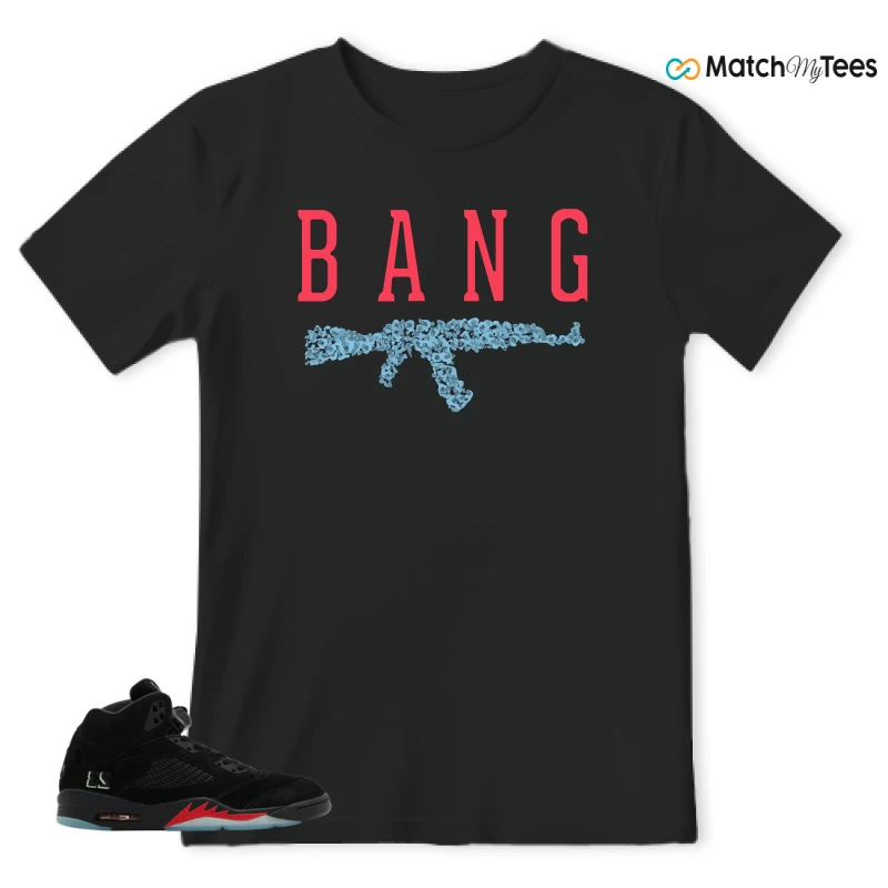 NIKE AIR JORDAN 5 RETRO HALLOWEEN SNEAKER Matching Tees t-shirt