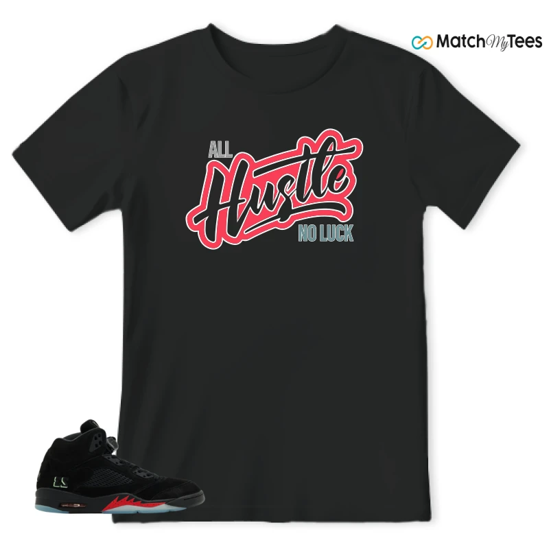 NIKE AIR JORDAN 5 RETRO HALLOWEEN SNEAKER Matching Tees t-shirt