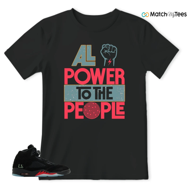 NIKE AIR JORDAN 5 RETRO HALLOWEEN SNEAKER Matching Tees t-shirt