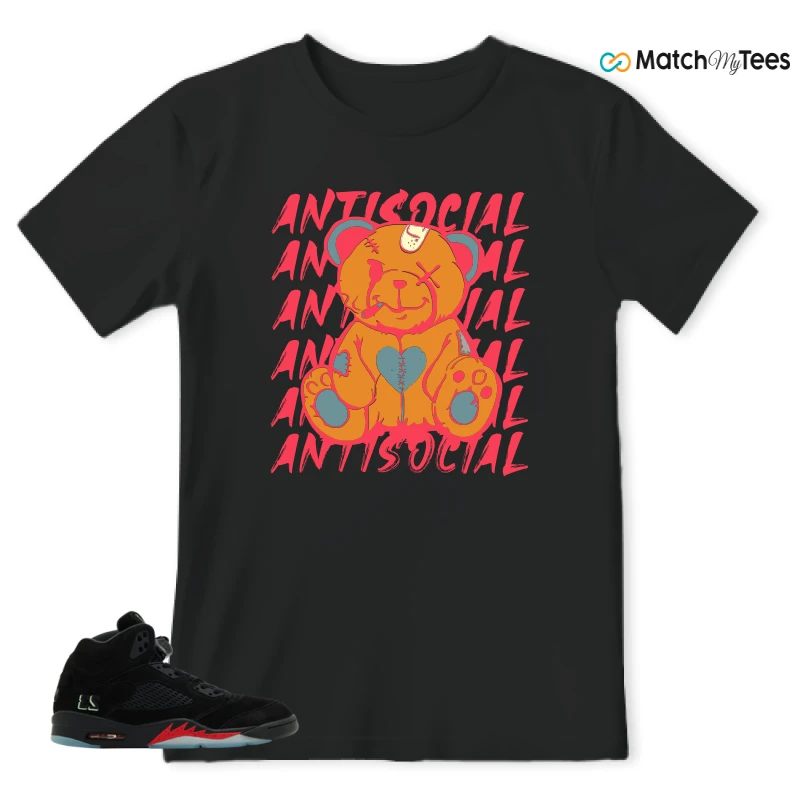 NIKE AIR JORDAN 5 RETRO HALLOWEEN SNEAKER Matching Tees t-shirt