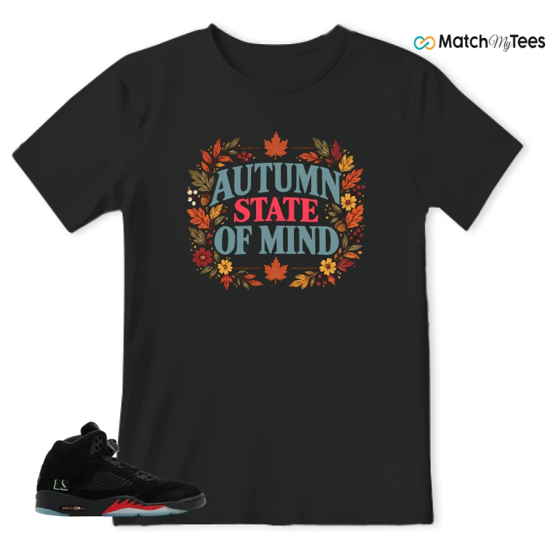NIKE AIR JORDAN 5 RETRO HALLOWEEN SNEAKER Matching Tees t-shirt