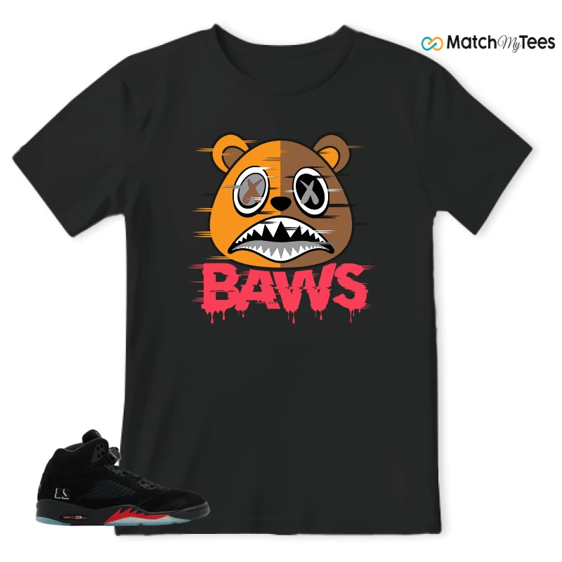 NIKE AIR JORDAN 5 RETRO HALLOWEEN SNEAKER Matching Tees t-shirt