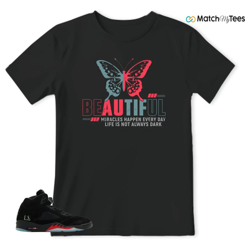 NIKE AIR JORDAN 5 RETRO HALLOWEEN SNEAKER Matching Tees t-shirt