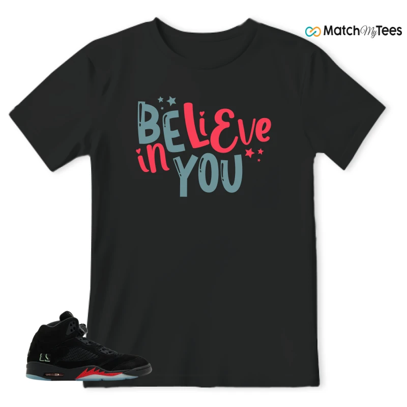 NIKE AIR JORDAN 5 RETRO HALLOWEEN SNEAKER Matching Tees t-shirt
