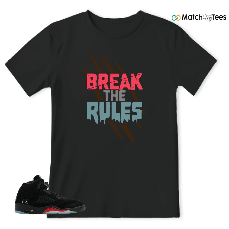 NIKE AIR JORDAN 5 RETRO HALLOWEEN SNEAKER Matching Tees t-shirt