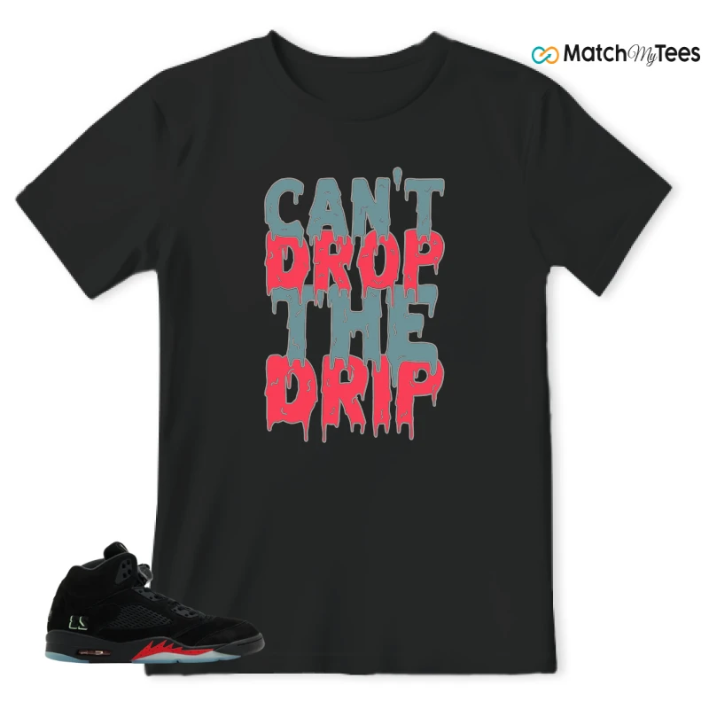 NIKE AIR JORDAN 5 RETRO HALLOWEEN SNEAKER Matching Tees t-shirt