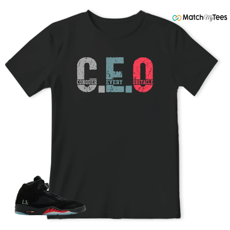 NIKE AIR JORDAN 5 RETRO HALLOWEEN SNEAKER Matching Tees t-shirt