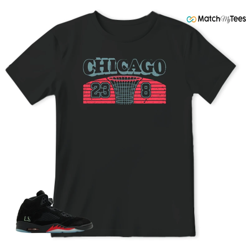 NIKE AIR JORDAN 5 RETRO HALLOWEEN SNEAKER Matching Tees t-shirt