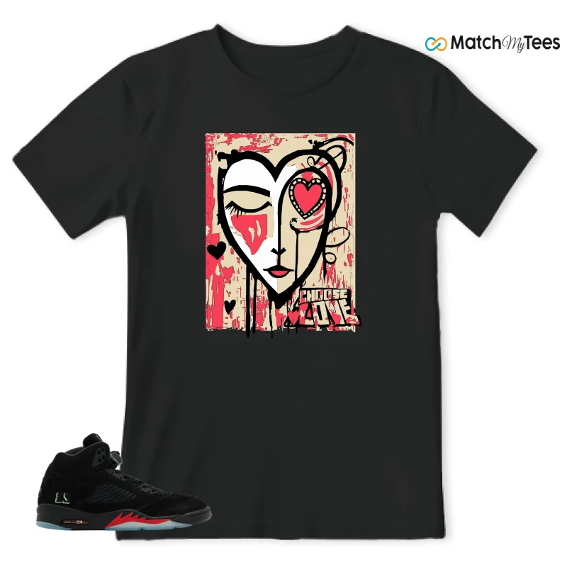NIKE AIR JORDAN 5 RETRO HALLOWEEN SNEAKER Matching Tees t-shirt