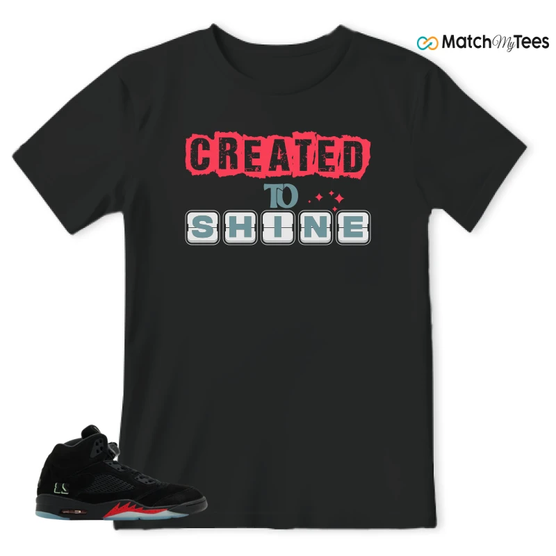 NIKE AIR JORDAN 5 RETRO HALLOWEEN SNEAKER Matching Tees t-shirt