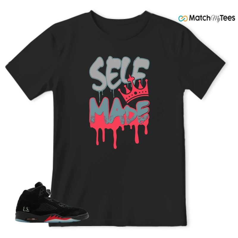 NIKE AIR JORDAN 5 RETRO HALLOWEEN SNEAKER Matching Tees t-shirt
