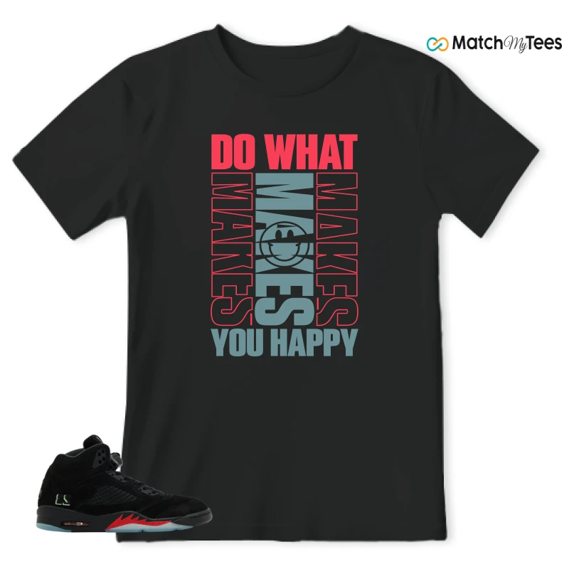 NIKE AIR JORDAN 5 RETRO HALLOWEEN SNEAKER Matching Tees t-shirt