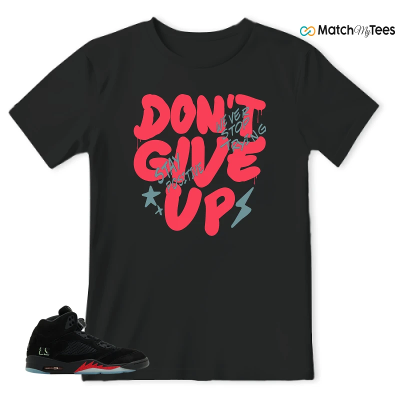 NIKE AIR JORDAN 5 RETRO HALLOWEEN SNEAKER Matching Tees t-shirt