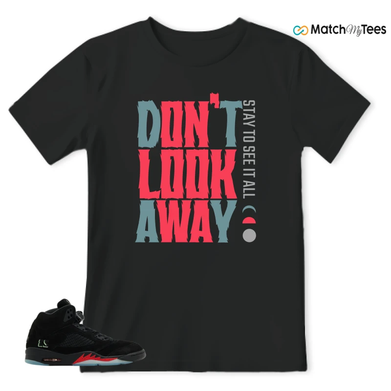 NIKE AIR JORDAN 5 RETRO HALLOWEEN SNEAKER Matching Tees t-shirt