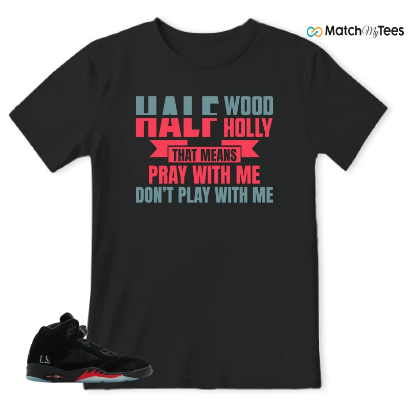 NIKE AIR JORDAN 5 RETRO HALLOWEEN SNEAKER Matching Tees t-shirt