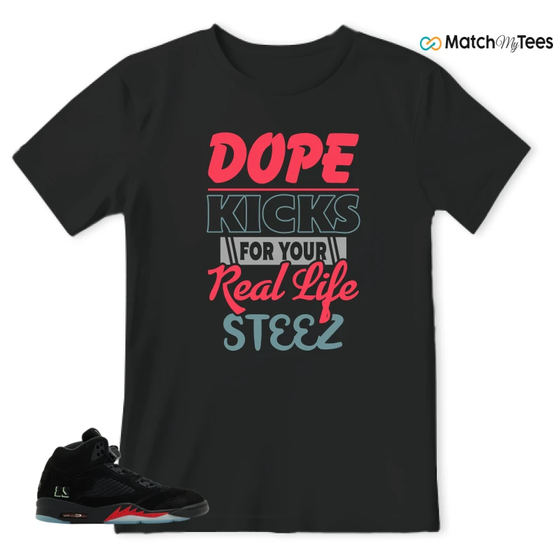 NIKE AIR JORDAN 5 RETRO HALLOWEEN SNEAKER Matching Tees t-shirt