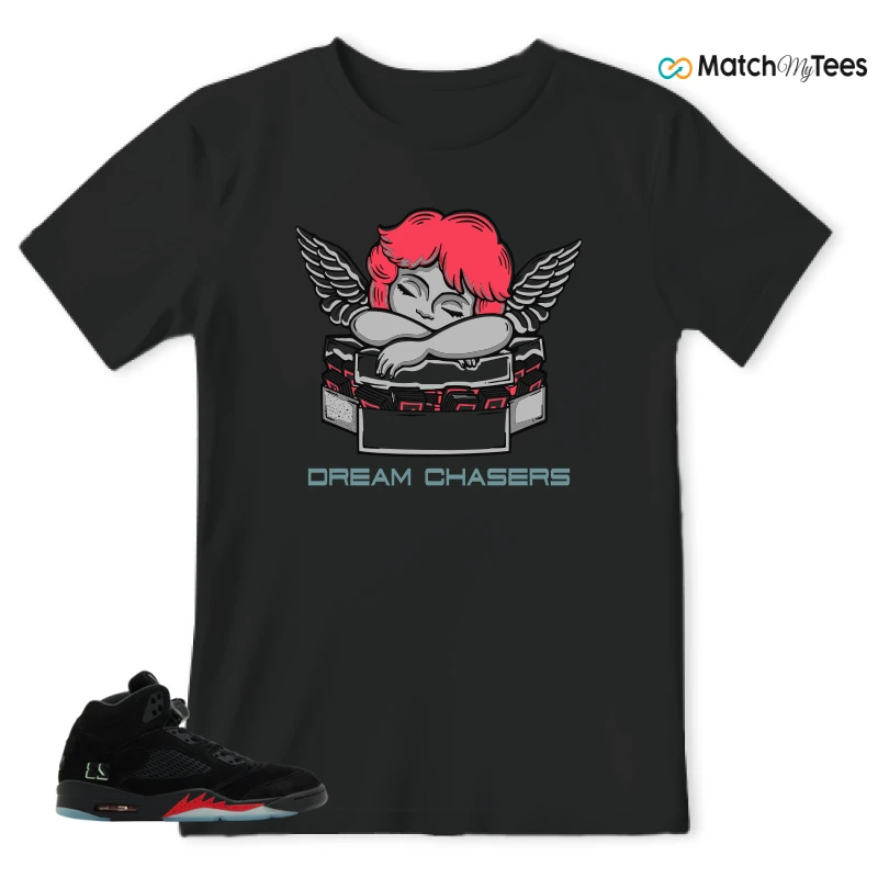 NIKE AIR JORDAN 5 RETRO HALLOWEEN SNEAKER Matching Tees t-shirt