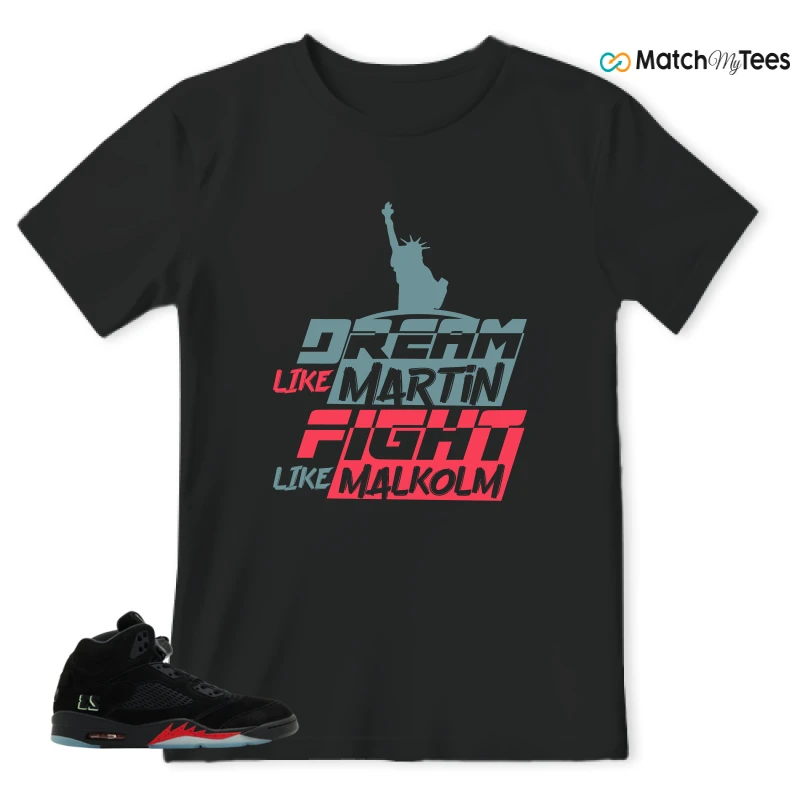 NIKE AIR JORDAN 5 RETRO HALLOWEEN SNEAKER Matching Tees t-shirt