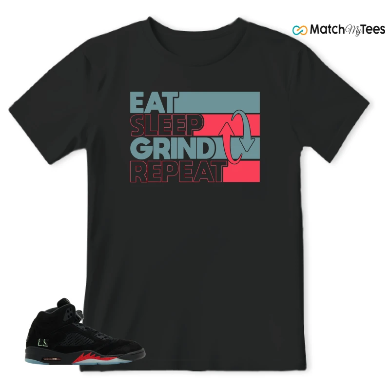 NIKE AIR JORDAN 5 RETRO HALLOWEEN SNEAKER Matching Tees t-shirt