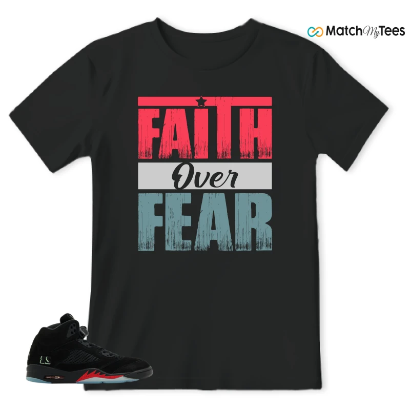 NIKE AIR JORDAN 5 RETRO HALLOWEEN SNEAKER Matching Tees t-shirt