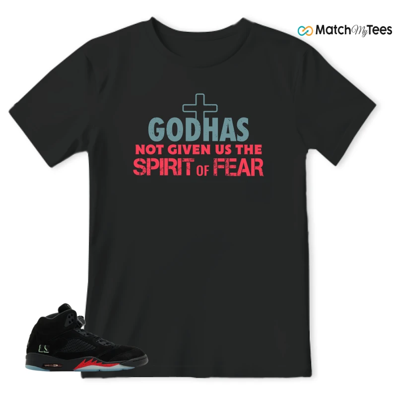 NIKE AIR JORDAN 5 RETRO HALLOWEEN SNEAKER Matching Tees t-shirt