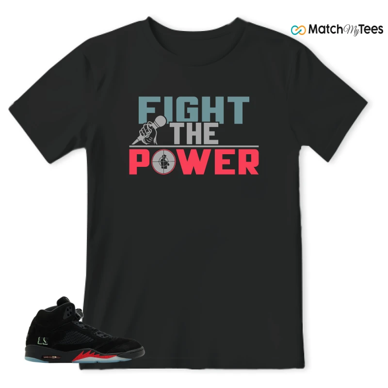 NIKE AIR JORDAN 5 RETRO HALLOWEEN SNEAKER Matching Tees t-shirt