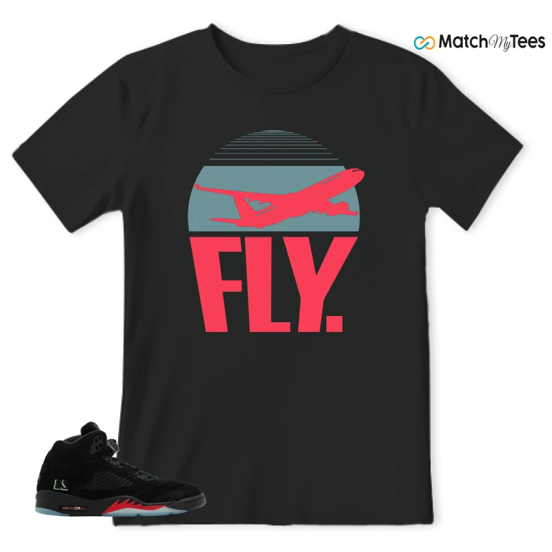 NIKE AIR JORDAN 5 RETRO HALLOWEEN SNEAKER Matching Tees t-shirt