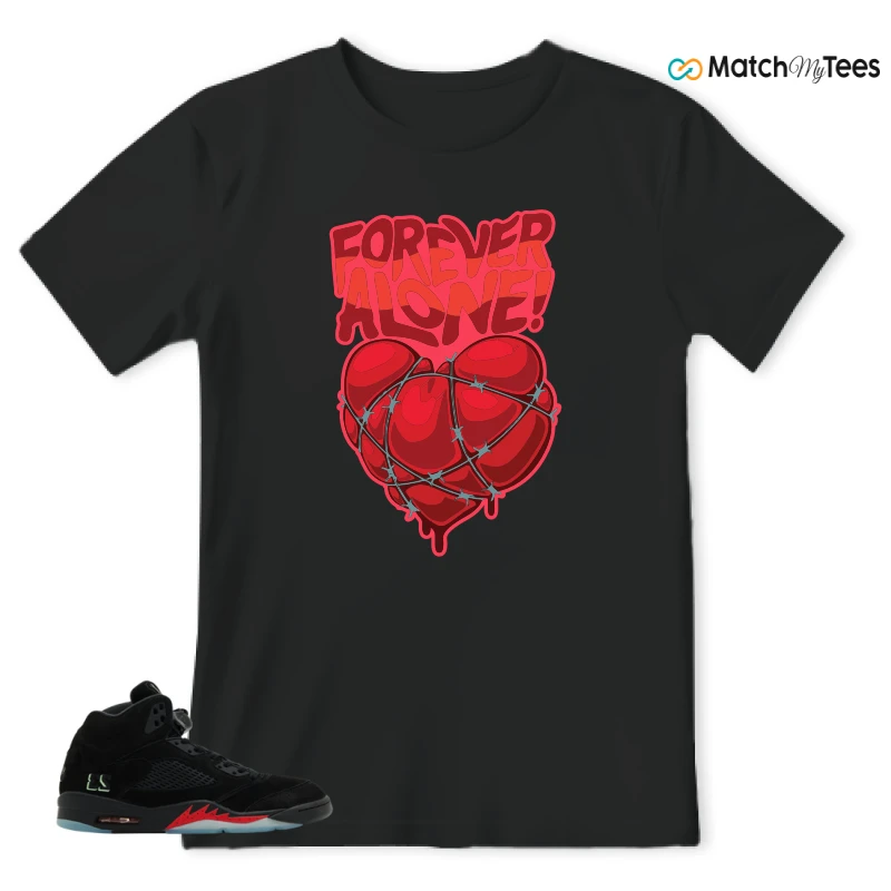 NIKE AIR JORDAN 5 RETRO HALLOWEEN SNEAKER Matching Tees t-shirt