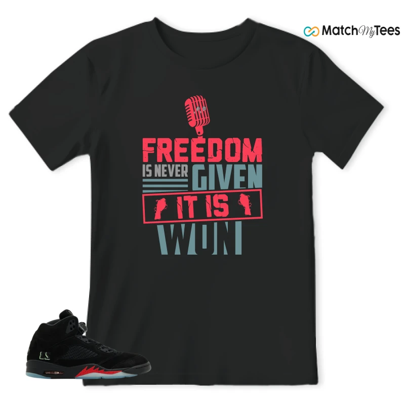 NIKE AIR JORDAN 5 RETRO HALLOWEEN SNEAKER Matching Tees t-shirt