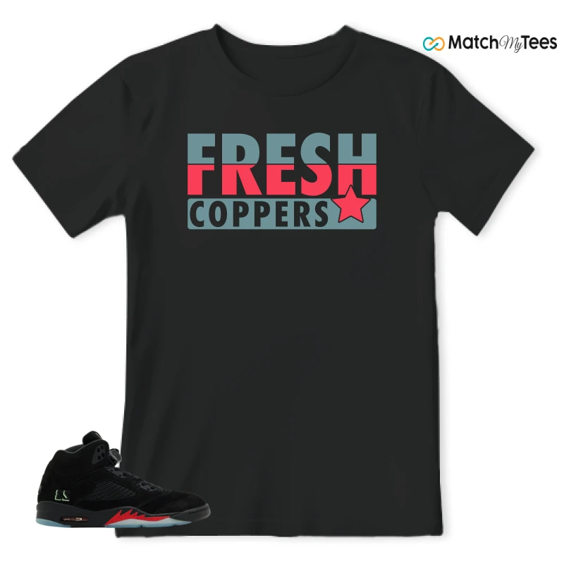 NIKE AIR JORDAN 5 RETRO HALLOWEEN SNEAKER Matching Tees t-shirt