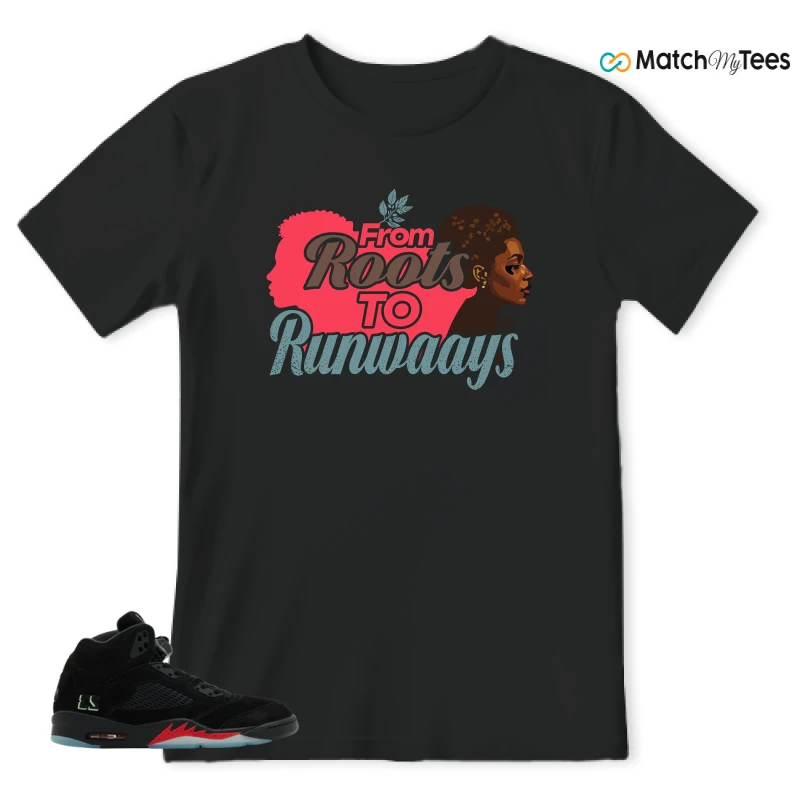 NIKE AIR JORDAN 5 RETRO HALLOWEEN SNEAKER Matching Tees t-shirt