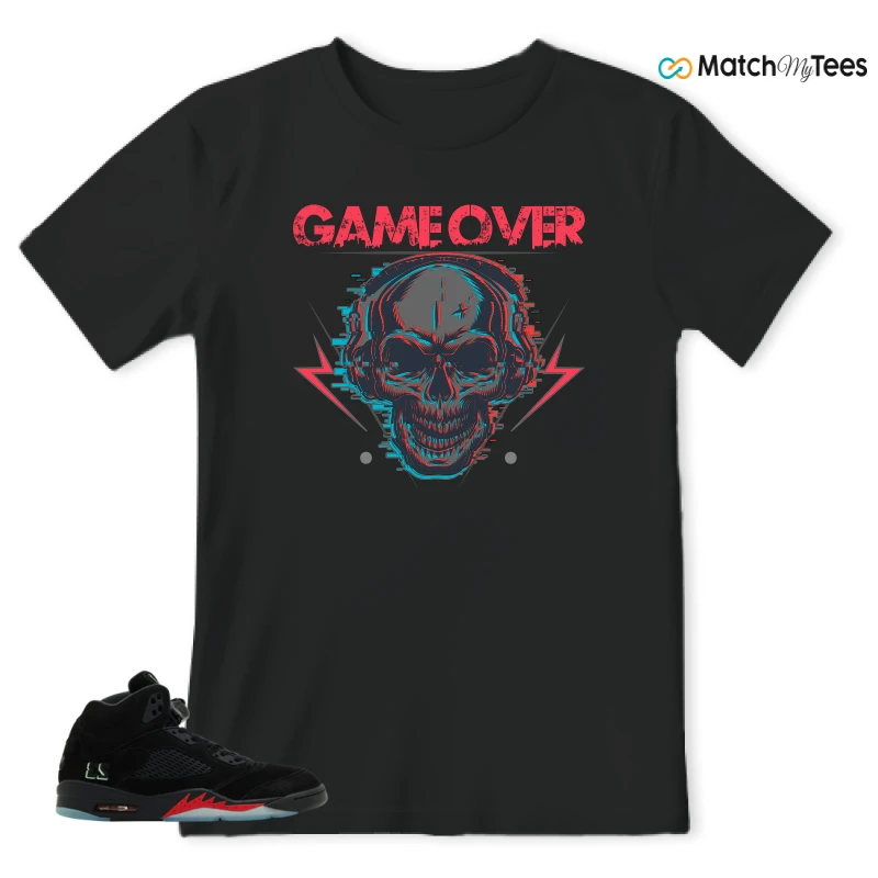 NIKE AIR JORDAN 5 RETRO HALLOWEEN SNEAKER Matching Tees t-shirt