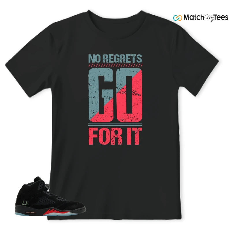 NIKE AIR JORDAN 5 RETRO HALLOWEEN SNEAKER Matching Tees t-shirt