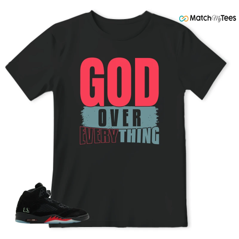 NIKE AIR JORDAN 5 RETRO HALLOWEEN SNEAKER Matching Tees t-shirt