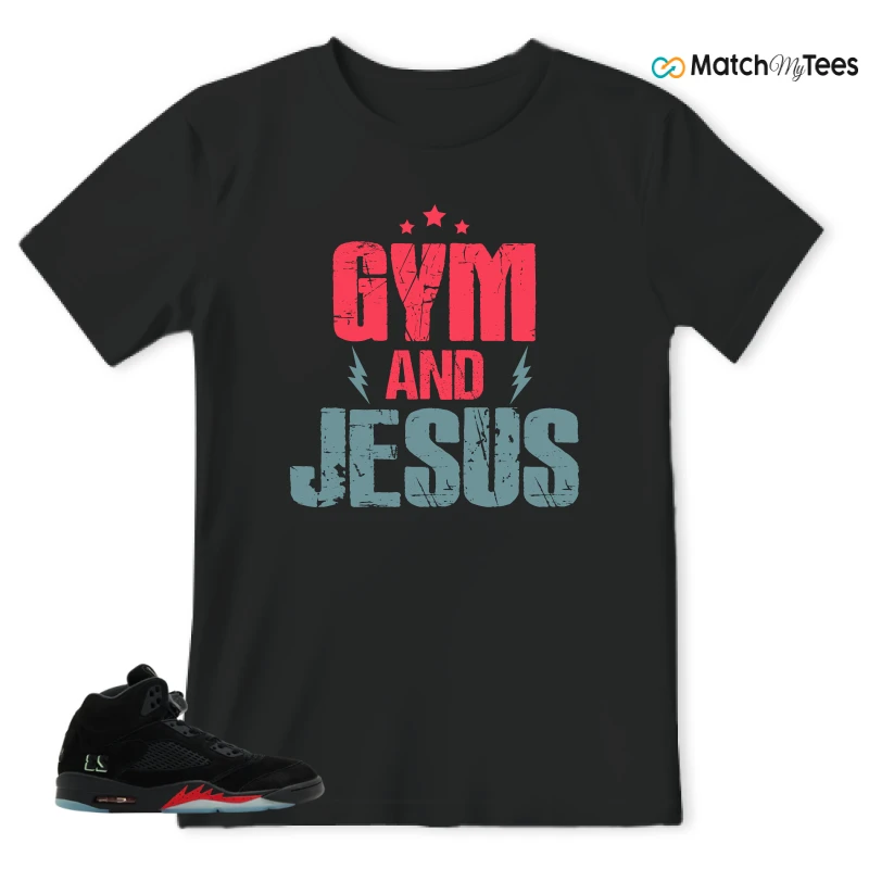 NIKE AIR JORDAN 5 RETRO HALLOWEEN SNEAKER Matching Tees t-shirt