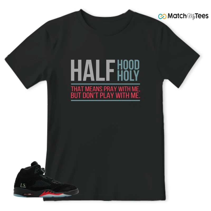 NIKE AIR JORDAN 5 RETRO HALLOWEEN SNEAKER Matching Tees t-shirt