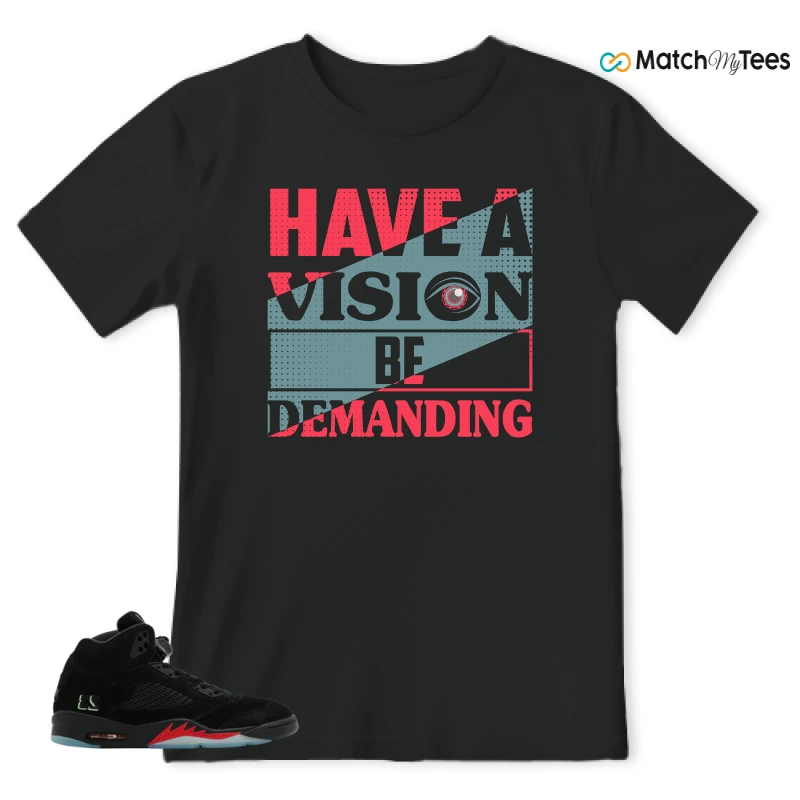NIKE AIR JORDAN 5 RETRO HALLOWEEN SNEAKER Matching Tees t-shirt