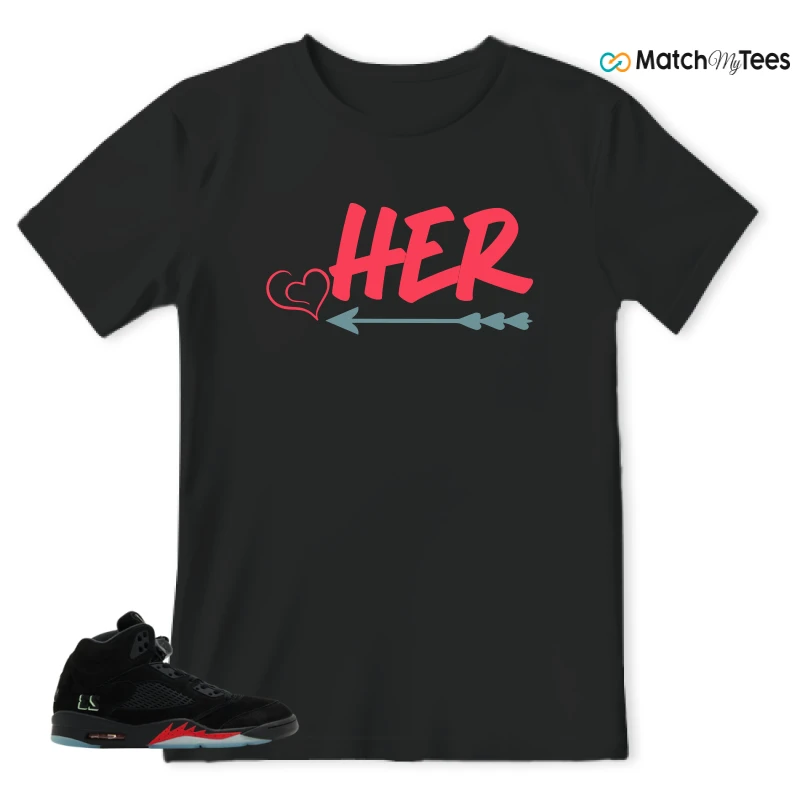 NIKE AIR JORDAN 5 RETRO HALLOWEEN SNEAKER Matching Tees t-shirt