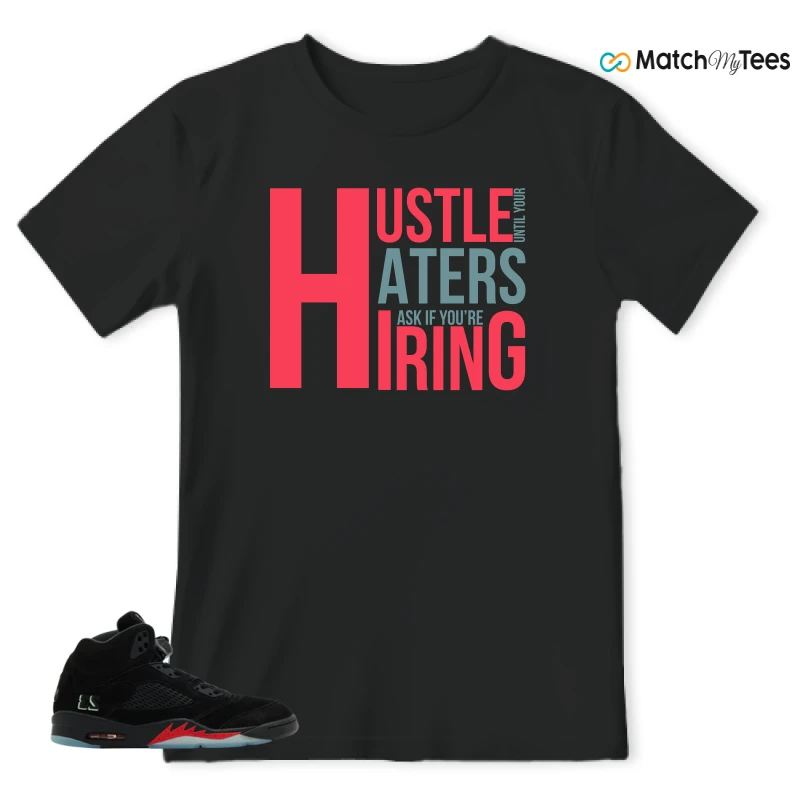 NIKE AIR JORDAN 5 RETRO HALLOWEEN SNEAKER Matching Tees t-shirt