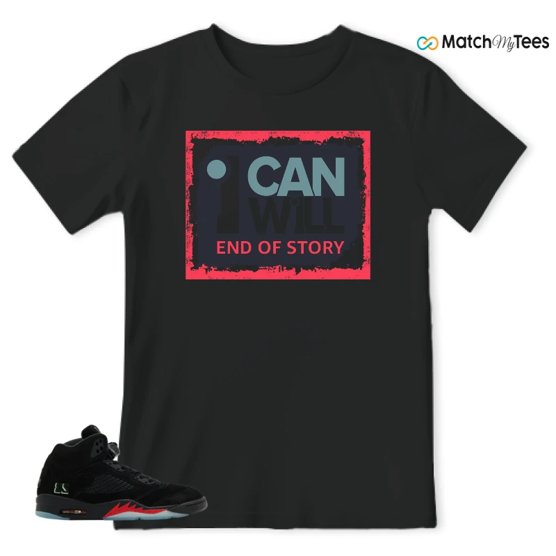 NIKE AIR JORDAN 5 RETRO HALLOWEEN SNEAKER Matching Tees t-shirt
