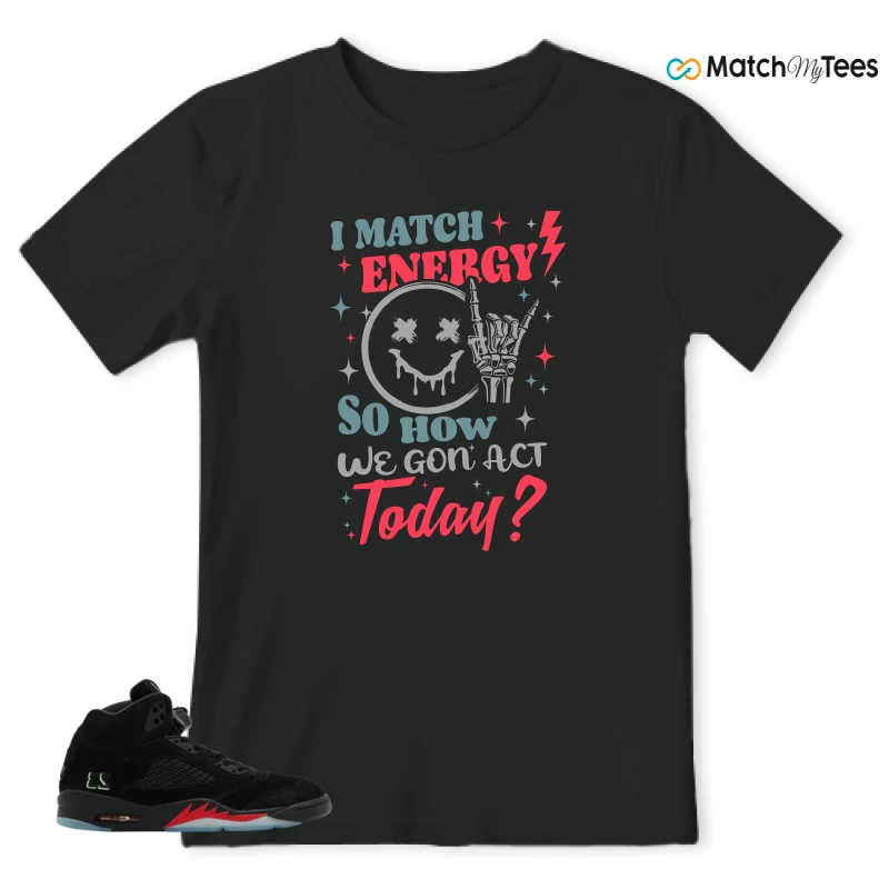 NIKE AIR JORDAN 5 RETRO HALLOWEEN SNEAKER Matching Tees t-shirt