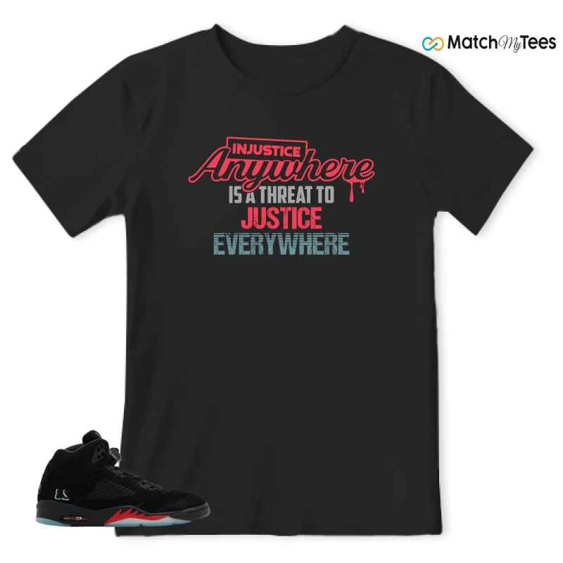 NIKE AIR JORDAN 5 RETRO HALLOWEEN SNEAKER Matching Tees t-shirt