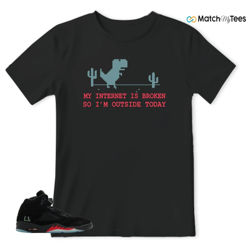 NIKE AIR JORDAN 5 RETRO HALLOWEEN SNEAKER Matching Tees t-shirt