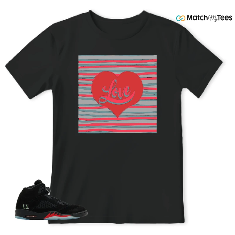 NIKE AIR JORDAN 5 RETRO HALLOWEEN SNEAKER Matching Tees t-shirt