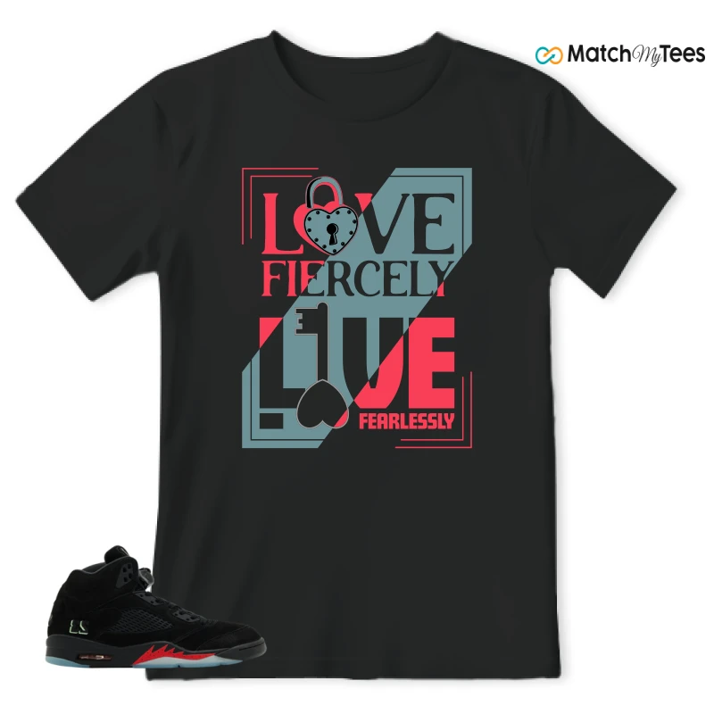 NIKE AIR JORDAN 5 RETRO HALLOWEEN SNEAKER Matching Tees t-shirt