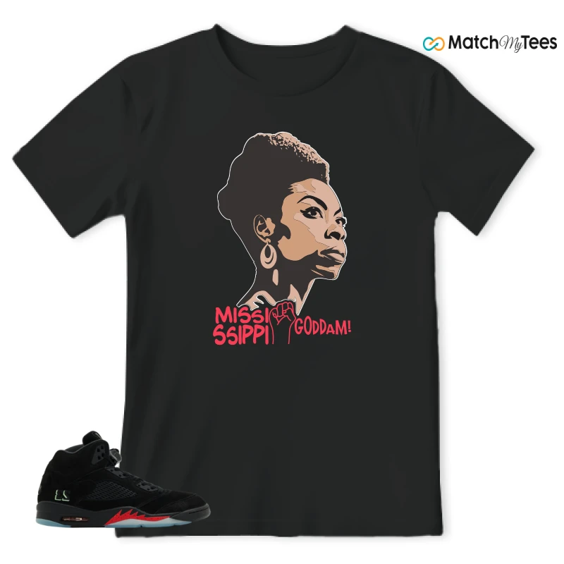 NIKE AIR JORDAN 5 RETRO HALLOWEEN SNEAKER Matching Tees t-shirt