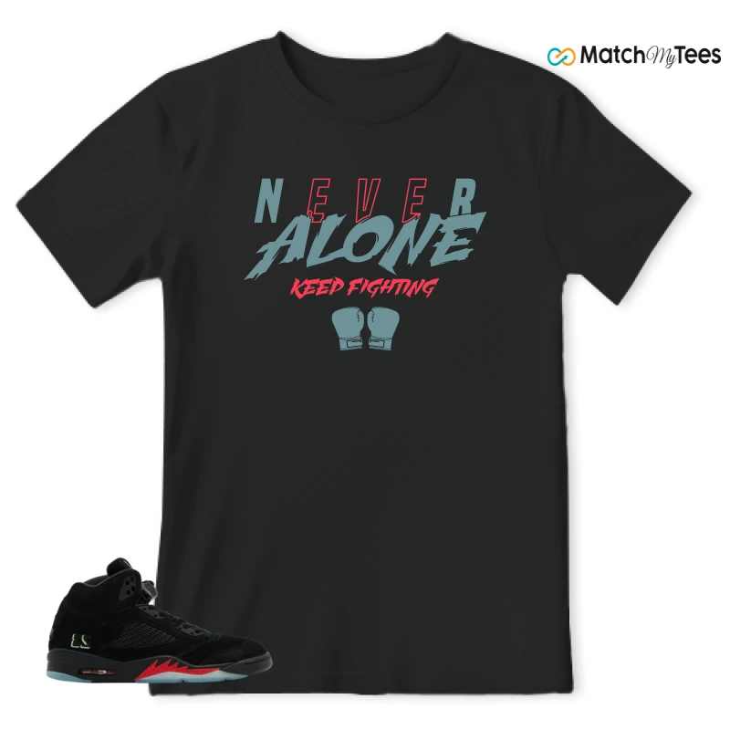 NIKE AIR JORDAN 5 RETRO HALLOWEEN SNEAKER Matching Tees t-shirt