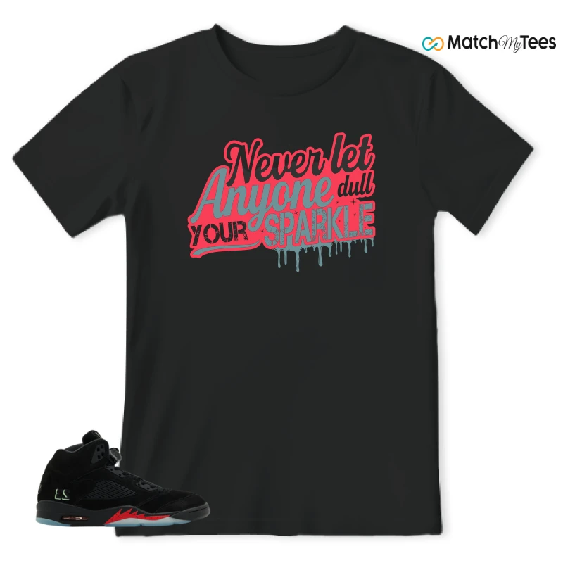 NIKE AIR JORDAN 5 RETRO HALLOWEEN SNEAKER Matching Tees t-shirt